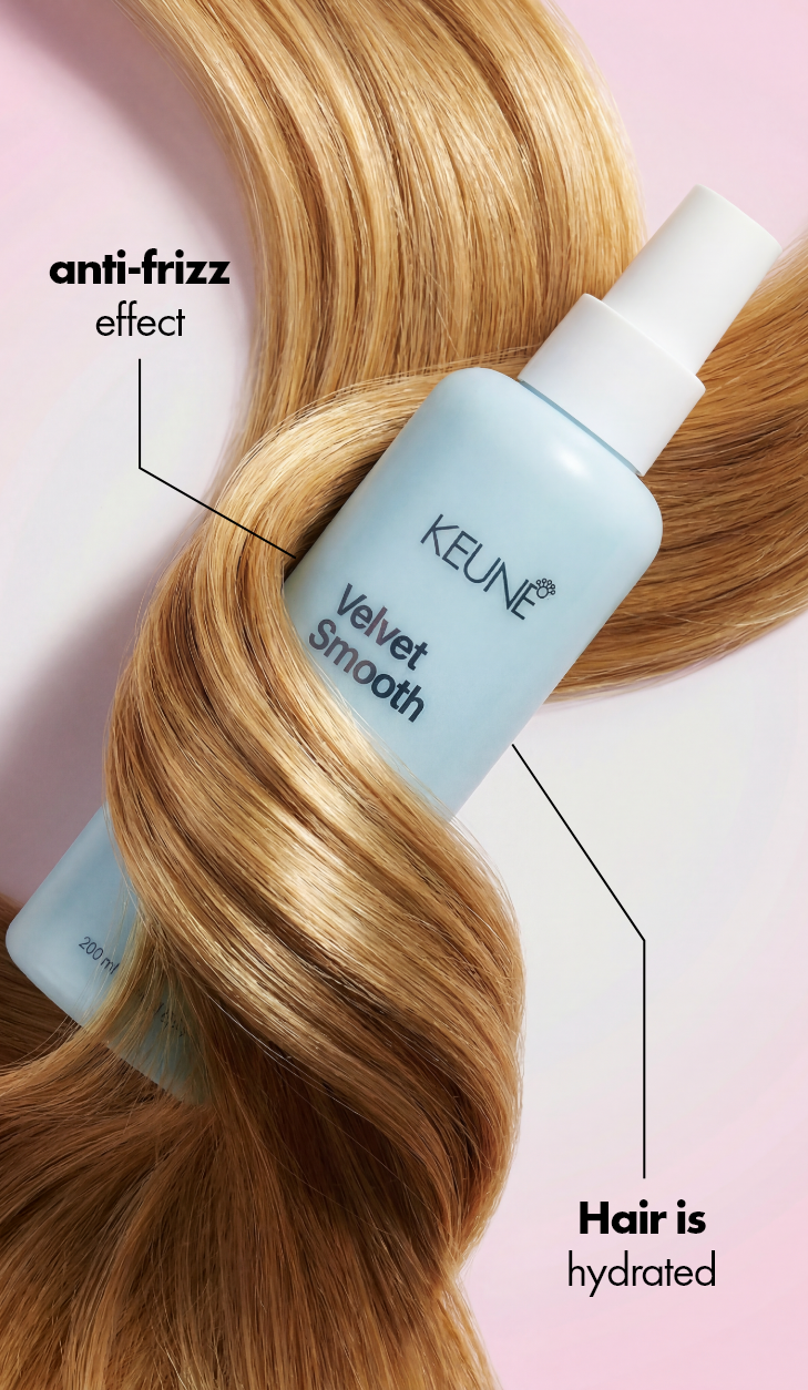  Keune Smooth Control Set with detangler brush for smooth, silky hair.