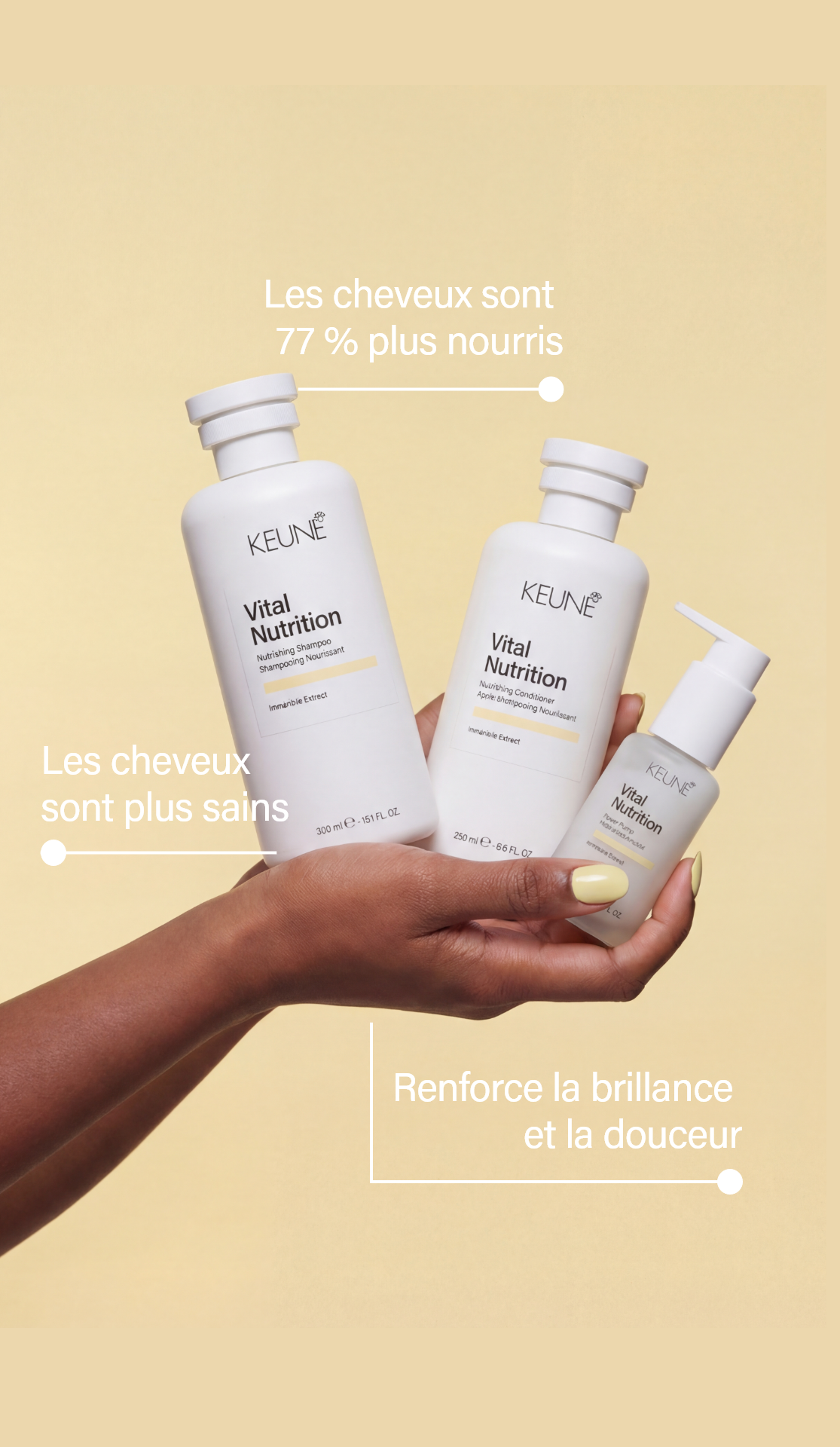 Spray Protéiné Keune Vital Nutrition : Soin sans rinçage essentiel; renforce et hydrate, parfait pour les cheveux secs, produits cheveux et soins des cheveux